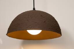 Handcrafted Ceramic Pendant Light Wabi Sabi Brown Ceiling Lamp - 19 - thumbnail 1