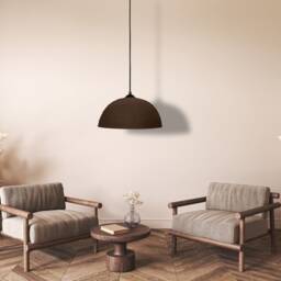 Handcrafted Ceramic Pendant Light Wabi Sabi Brown Ceiling Lamp - 19 - thumbnail 2