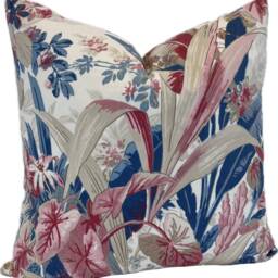 Lisa Fine Tallulah Pink/Peacock Cushion Cover Pillow Double Sided - thumbnail 2