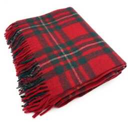 Soft Wool Tartan Blanket - 70x60 Inches Soft, Warm & Timeless Macgregor - thumbnail 1