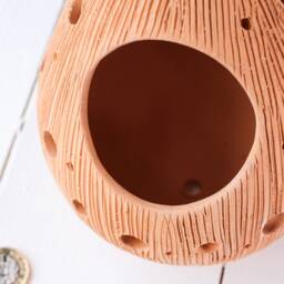 Handmade Teardrop Terracotta Hanging Planter Indoor Outdoor Garden - thumbnail 3