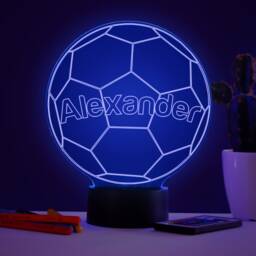 Personalised Football Night Light Color Changing Led Kids Room Decor - thumbnail 1