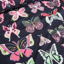 Handmade Butterfly Baby Blanket Purple Minky Crib Blanket - 28x35 - thumbnail 3