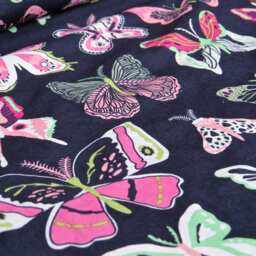 Handmade Butterfly Baby Blanket Purple Minky Crib Blanket - 28x35 - thumbnail 4