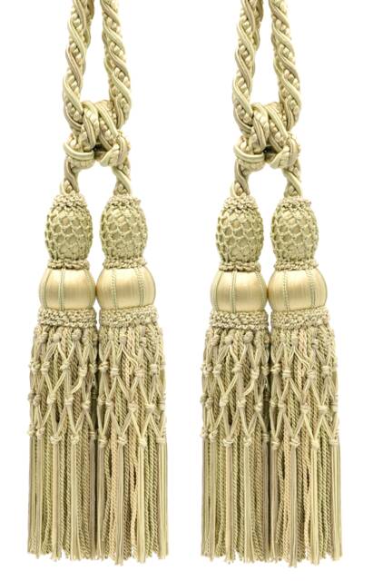 "D??copro Curtain & Drapery Double Tassel Tieback, Length 10"" - 25cm, Spread 38" - image 1