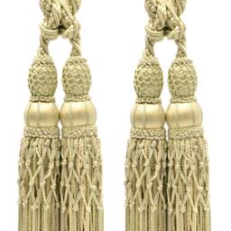 "D??copro Curtain & Drapery Double Tassel Tieback, Length 10"" - 25cm, Spread 38" - thumbnail 2