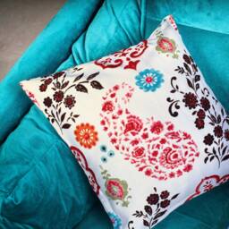 Moroccan Floral/Leaves Cushion Covers - Ethnic Decor 18 - thumbnail 1