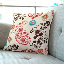 Moroccan Floral/Leaves Cushion Covers - Ethnic Decor 18 - thumbnail 2