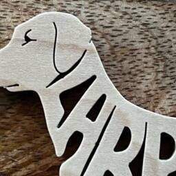Lab Labrador Dog Decoration Ornament Wood Cut Out - thumbnail 3