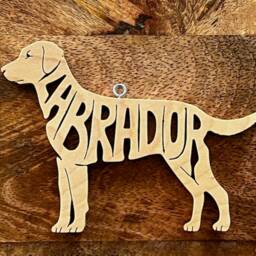 Lab Labrador Dog Decoration Ornament Wood Cut Out - thumbnail 4