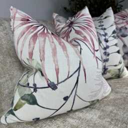 Handmade Watercolor Botanical Cushion Cover Harlequin Postelia Pillow Sham - thumbnail 4
