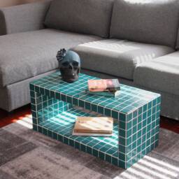 Tiled Coffee Table/Shoe Rack, Shoey L