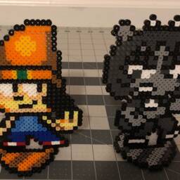 Um Jammer Lammy Perler Bead Figure Stand Or Necklace - thumbnail 3