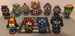 Um Jammer Lammy Perler Bead Figure Stand Or Necklace