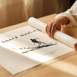 Surf Poster Board Meeting Coastal Illustration Wall Art Surfing Landscape Horizontal Print - thumbnail 2