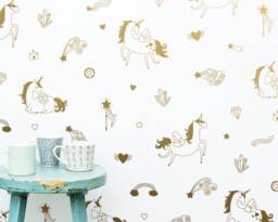 Magical Unicorn Wall Decals - Decor, Gift For Her, Nursery Daughter, Unicorn, Vinyl - thumbnail 1