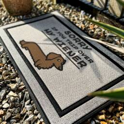 Wiener Dog Mat - Sorry If You Trip Over My Doormat Funny Dachshund Sausage - thumbnail 2