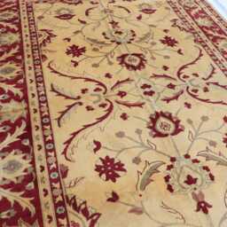 Handmade Chobi Wool Rug - 9.5x6.5 Ft Authentic Afghan Design - thumbnail 3