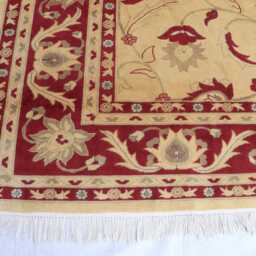 Handmade Chobi Wool Rug - 9.5x6.5 Ft Authentic Afghan Design - thumbnail 2