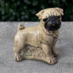Stone French Bulldog Statue Concrete Dog Sculpture Garden Figurine Outdoor Pet Ornament Dog Lover Gift Handmade Yard Art - thumbnail 4