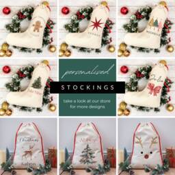 Personalized Christmas Stockings Holiday With Name For Custom Gifts Family Stocking Ornament - thumbnail 3