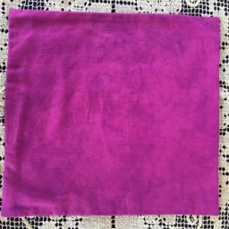 Hand Cut Quilt Square Wall Hanging. Finished Fabric Lining & Fused Cutwork Heart Design By Linda Pool Hanging, Color Choice - thumbnail 2