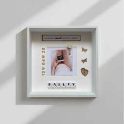 Personalised Miscarriage Memorial Photo Frame, Scrabble Picture, Infant Baby Loss Remembrance Gift, Carried For A Moment Memory Keepsake - thumbnail 3