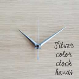 Wall Clock - Wood Square, Decor, Geometry Wooden Clock, Modern Silent Large Gray Oak Clocks - thumbnail 4