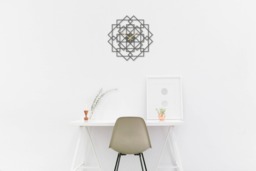 Wall Clock - Wood Square, Decor, Geometry Wooden Clock, Modern Silent Large Gray Oak Clocks