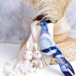 Dove Pillow For Funny & Crazy Home Decor, Pigeon Toy Pillow Plush New Bird Animal Velvet Plushie Kids Room Or Nursery - thumbnail 4