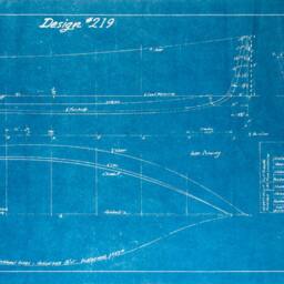 Vintage 1940 V Bottom Fisherman Boat Blueprint Canvas Wall Art - thumbnail 3