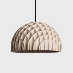 Arc Pendant Plywood Wooden Lamp Modern Design Light Fixture Sustainable Scandinavian Home - thumbnail 1