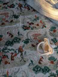 Crib Sheet Soft Crib Bedding Mushroom Girls Mustard Yellow Green Cream Woodland Babiease - thumbnail 1