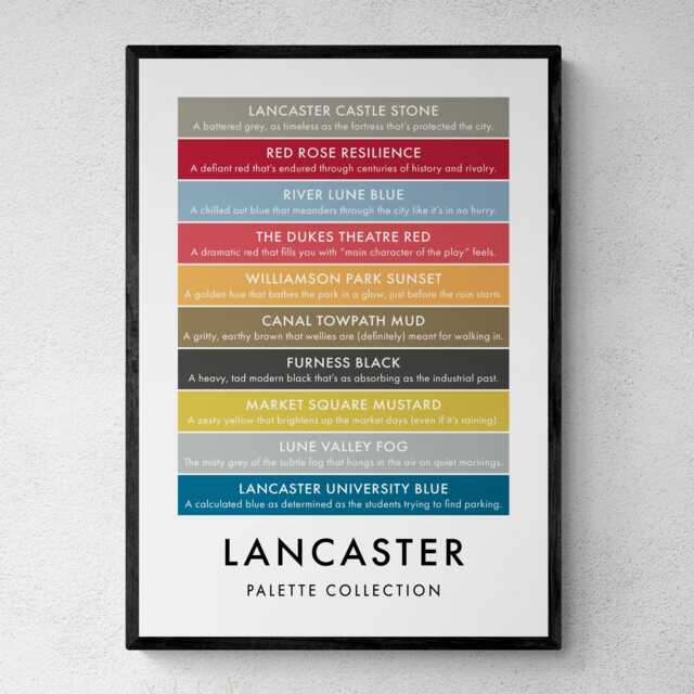 Lancaster Funny Colour Palette Print, Poster Wall Art - image 1