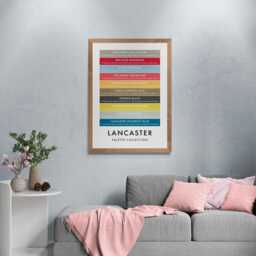 Lancaster Funny Colour Palette Print, Poster Wall Art - thumbnail 2