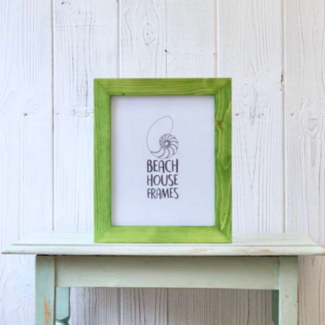 6x8 Picture Frame Rustic Green Photo Vintage Wedding Gift Wall Decor Shabby Chic - image 1