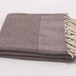 Turkish Towel, Burgundry Hammam Bath Peshtemal, Cotton Turkish Towel Gift For Her, Travel Wedding - thumbnail 3