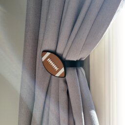 Replaceable Football Curtain Holdbacks/Tiebacks 3D Printed Plastic - Set Of Left & Right - thumbnail 2