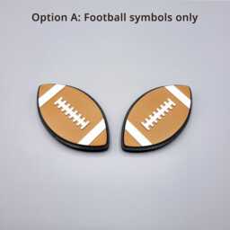 Replaceable Football Curtain Holdbacks/Tiebacks 3D Printed Plastic - Set Of Left & Right - thumbnail 3