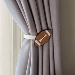 Replaceable Football Curtain Holdbacks/Tiebacks 3D Printed Plastic - Set Of Left & Right