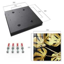Monstera Leaves Key Cabinet For Home, Yellow Box Wall, Modern Flowers & Plants, Lovers Of Aesthetics - thumbnail 4
