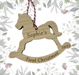 Personalised Baby First Christmas Bauble, My Christmas, Babys First, Ornament, 1st - thumbnail 1