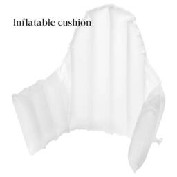 Wipeable Cushion Cover For Ikea Antilop Highchair - Sage Stripes - thumbnail 3