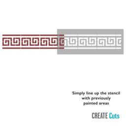 Greek Key Border Stencil/Wall Furniture Craft Edge Reusable Decor Classic Ornate Borders - thumbnail 2