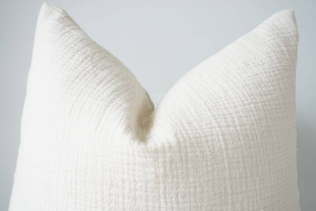 Neutral Striped Pillow Cover - image 1