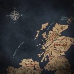 Fantasy Map Of British Isles & Ireland, Vintage Style UK Print, Medieval Cartography Wall Art - thumbnail 3