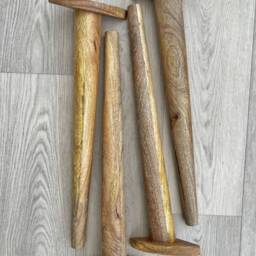 Mango Wood Tapered Table Legs, 45cm Solid - thumbnail 3