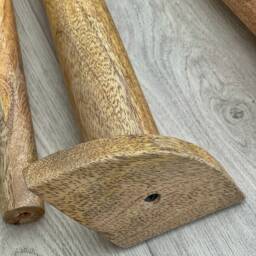 Mango Wood Tapered Table Legs, 45cm Solid - thumbnail 2