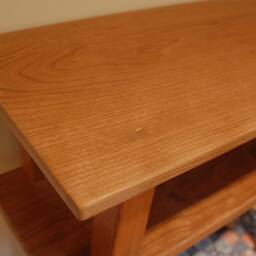 Modern Cherry Side Table - thumbnail 2