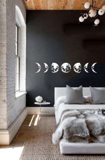Moon Cycle Wall Decal Lunar Phases, Bohemian Astronomy - image 1